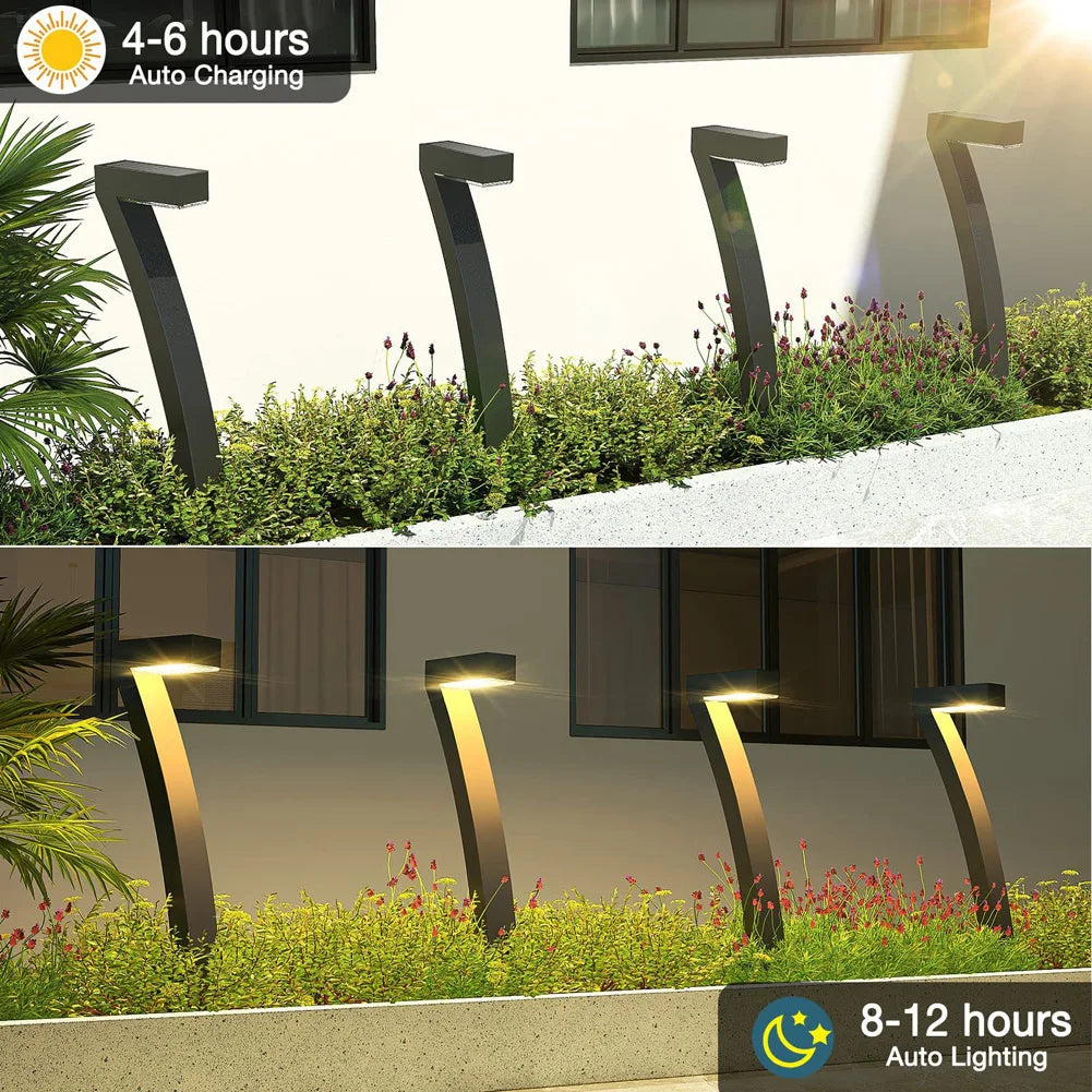 SET 4 LAMPI SOLARE PENTRU GRADINA,DESIGN INOVATOR,REZISTENTA IN TIMP
