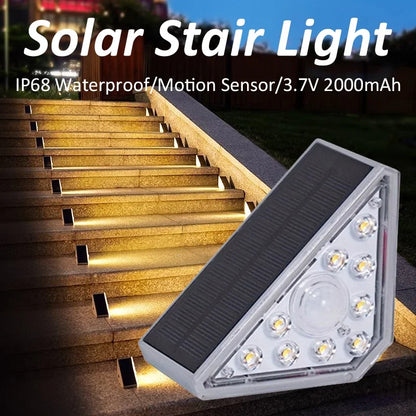 Lamapa solara LED pentru iluminat scari exterioare IP68